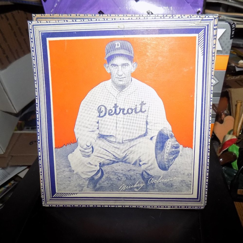 2 VINTAGE 1930'S  WHEATIES PANELS OF MICKEY COCHRANE BASEBALL CARDS ORIGINAL